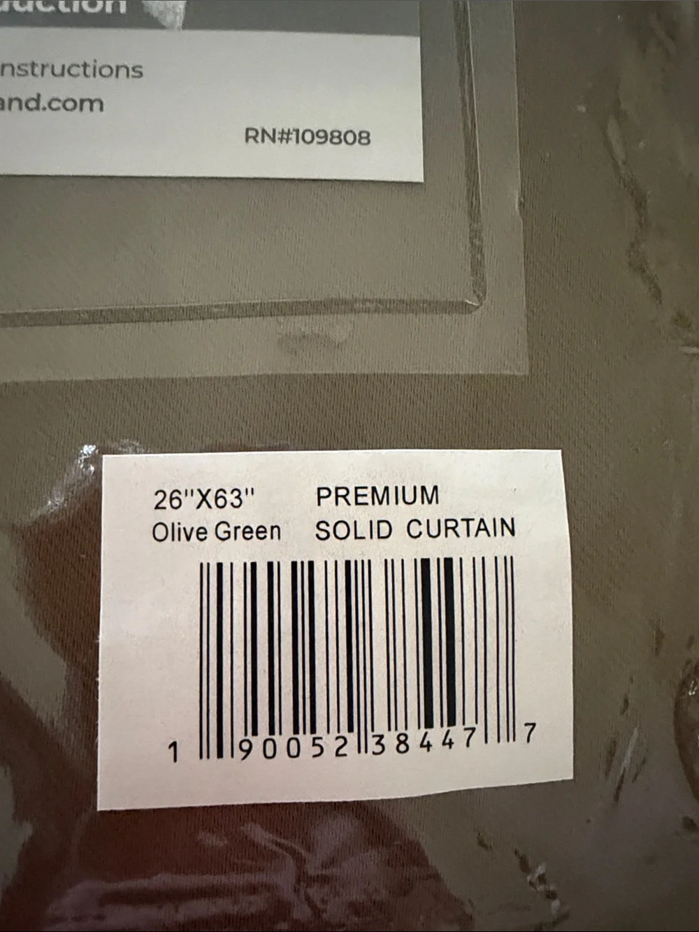 Olive Green Curtain Panels by